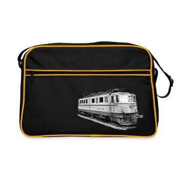 Lokomotive_Schweiz - Retro Bag - black/gold - Front