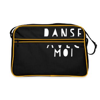 Danse Avec Moi - Dance Shirts - Retro Tasche - Schwarz/Gold - Vorne
