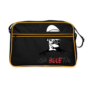 Combattant de la liberté albanais Isa Boletini - Sac Retro - noir/or - Devant