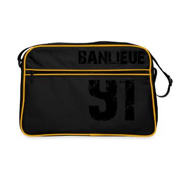 banlieue 91 - Sac Retro - noir/or - Devant