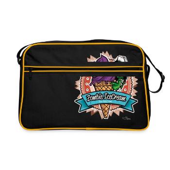 zombie ice cream - Sac Retro - noir/or - Devant