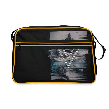 Dreiecke & Berge - Sac Retro - noir/or - Devant