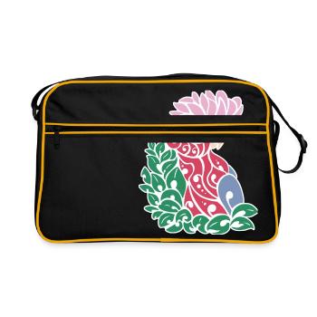 Galah tribal tattoo - Retro Bag - black/gold - Front