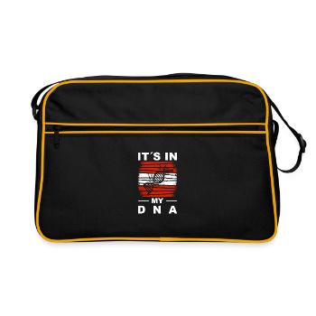 Austria Flag Austria Austrian Flag AT - Retro Bag - black/gold - Front
