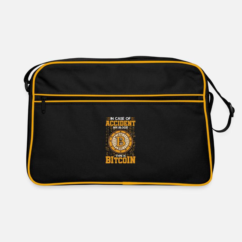 Bitcoin BTC Crypto Blockchain Coin Exchange Coin Sac Retro