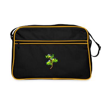 Mésanges - Sac Retro - noir/or - Devant