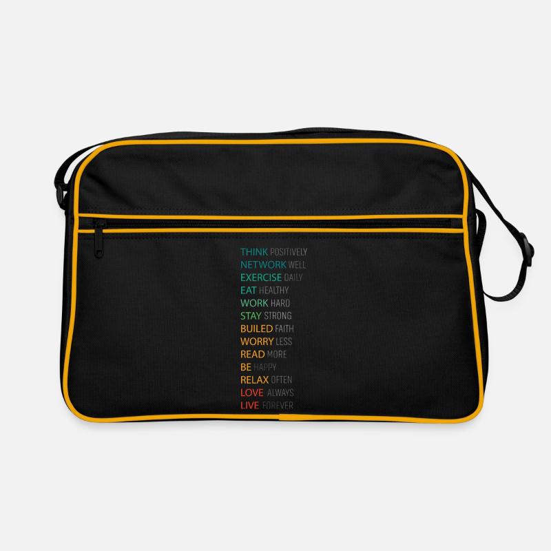 THINK POSITIVE Retro Tasche