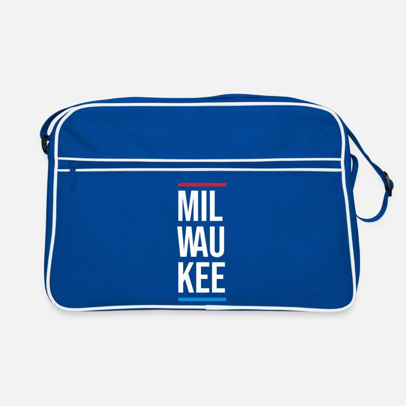 Typographie de Milwaukee Bold City Sac Retro
