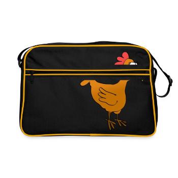 poulette - Sac Retro - noir/or - Devant