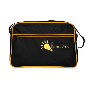Jésus la lumière - Sac Retro - noir/or - Devant