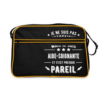 aide soignante - Sac Retro - noir/or - Devant