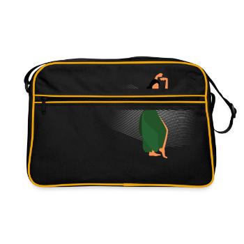 BOLLYWOOD DANCER - Sac Retro - noir/or - Devant