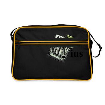 GINius lettrage mot blague (Gin & Tonic) - Sac Retro - noir/or - Devant