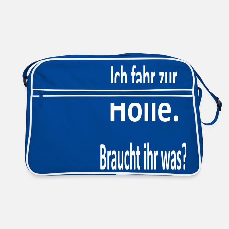 Go to hell- say, devil, fire, joke Retro Bag