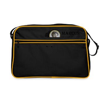 Marcus Aurelius Framed (texte noir) - Sac Retro - noir/or - Devant
