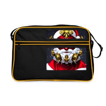 Serie: Distopia of Christmas - Retro Tasche - Schwarz/Gold - Vorne