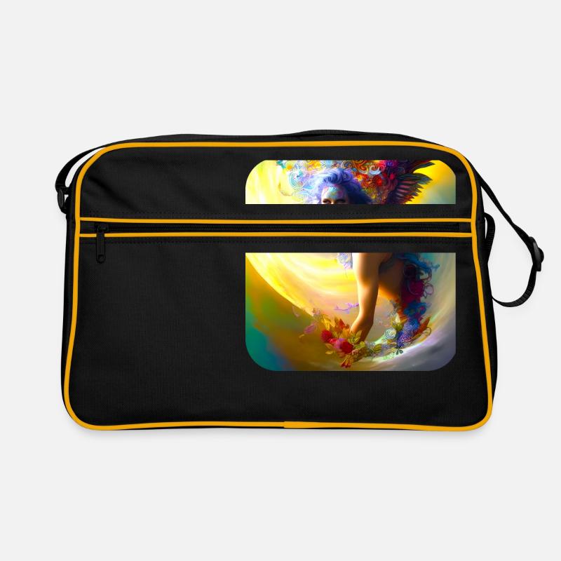 Surfing Haven - Retro Tasche - Schwarz/Gold