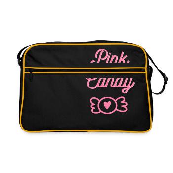 Pink candy - Sac Retro - noir/or - Devant