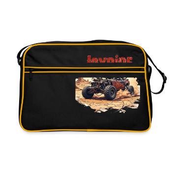 joyride - Retro Tasche - Schwarz/Gold - Vorne