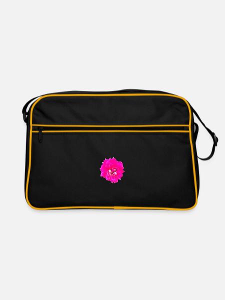 Pop Art Rose - Retro Tasche - Schwarz/Gold