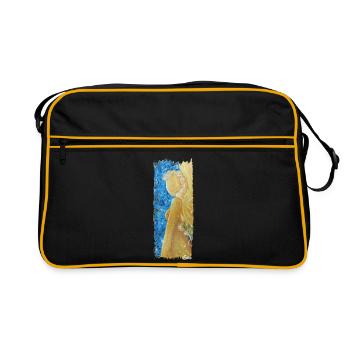 Engel des Universums - Sonja von Staden - Retro Tasche - Schwarz/Gold - Vorne