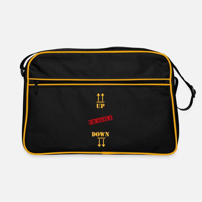 hoch niedrig - Retro Tasche - Schwarz/Gold