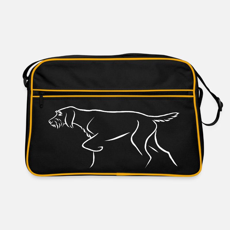 Rauhhaariger Vorstehhund Retro Tasche