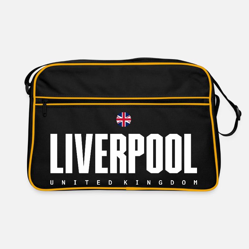 Liverpool Fetter Blocktext Retro Tasche