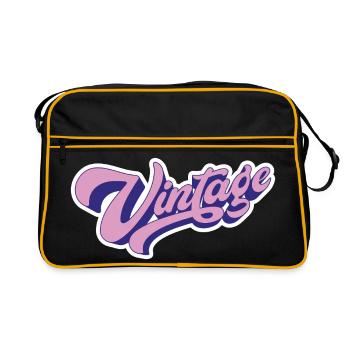 Vintage Rose - Sac Retro - noir/or - Devant