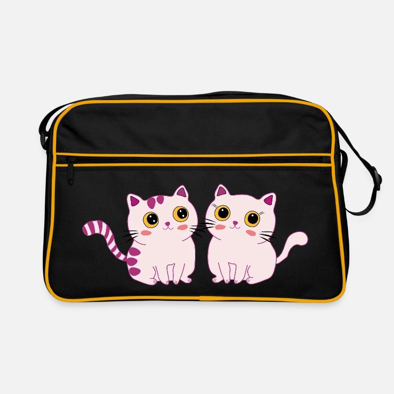 cats cute Retro Tasche