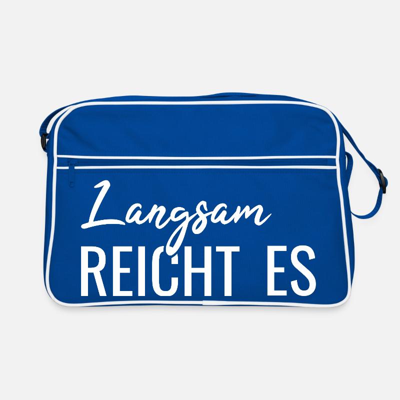Langsam reicht es Retro Tasche