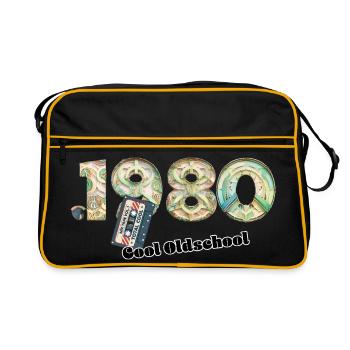 1980's Vintage Retro – Cassette – Cool Olds - Retro Bag - black/gold - Front