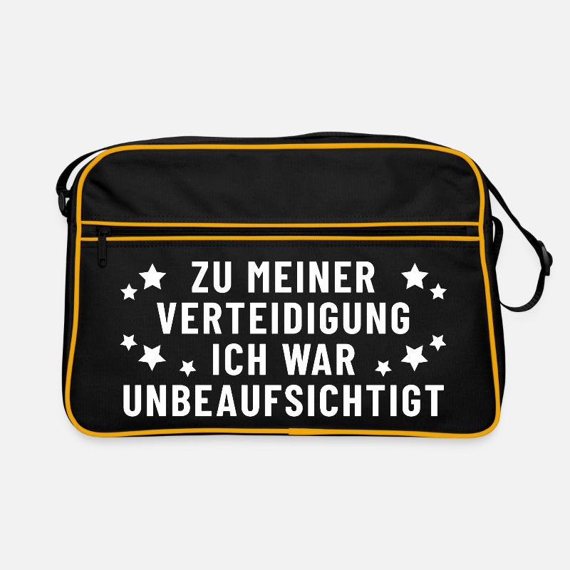 Pour ma défense, j’étais sans surveillance Sac Retro