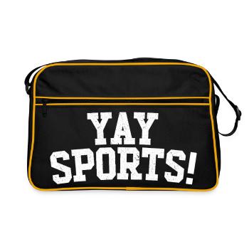 Yay Sports – Fan de sport sans méfiance (femmes) - Sac Retro - noir/or - Devant