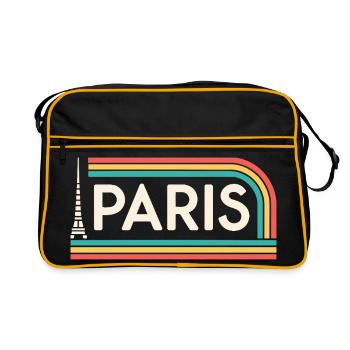 Paris Rainbow Retro - Retro Bag - black/gold - Front