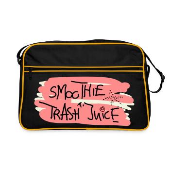 I Love Smoothies Juice Saft Frucht Kinder - Retro Tasche - Schwarz/Gold - Vorne