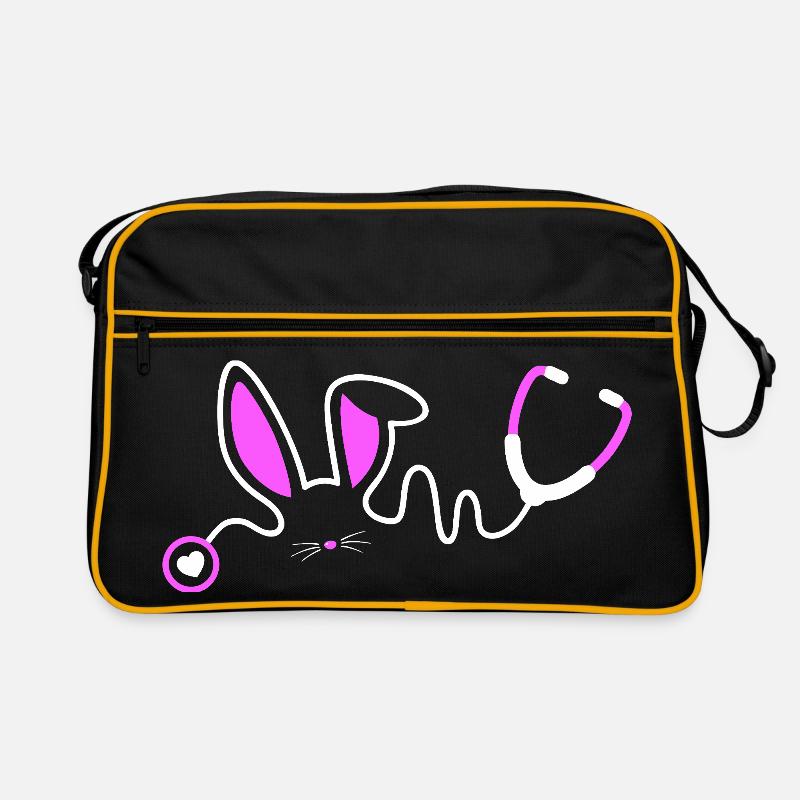 Stethoscope Bunny Whimsy Retro Tasche
