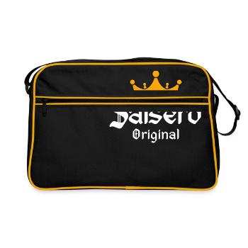 Salsero Original - Salsa Dance Shirts - Retro Tasche - Schwarz/Gold - Vorne