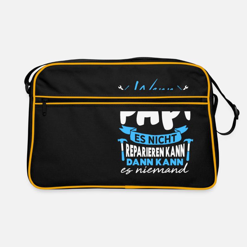 Wenn PAPI es nicht reparieren kann Lustiger Spruch Retro Tasche