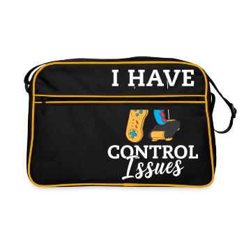 I Have Control Issues - Retro Tasche - Schwarz/Gold - Vorne