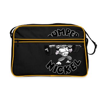 Pumpernickel - Retro Tasche - Schwarz/Gold - Vorne