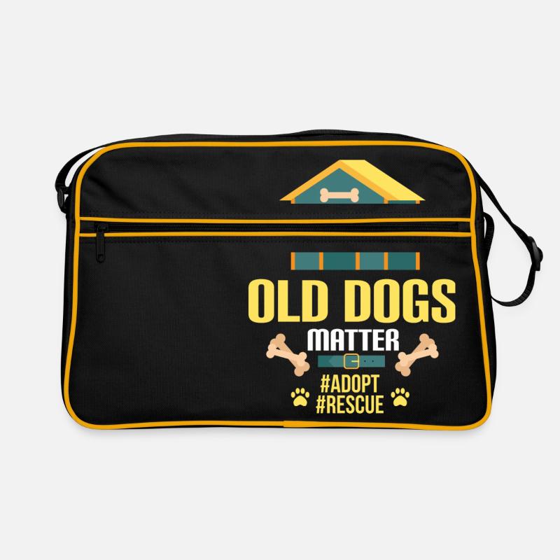 OLD DOGS MATTER Retro Tasche