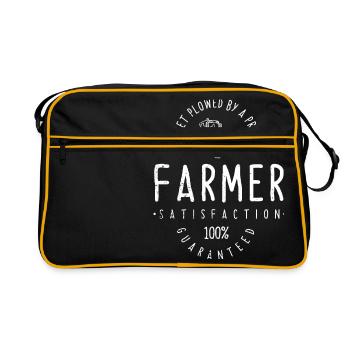 Get plowed by a Pro Farmer Shirt - Retro Bag - black/gold - Front