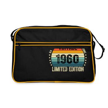 Vintage 1960 Limited Edition 64 Year Old Gifts - Sac Retro - noir/or - Devant