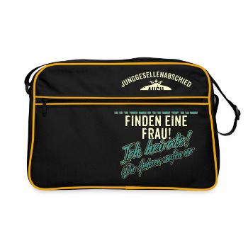 JGA BRAEUTIGAM - Ingenieur - Version Auch - petrol - Retro Tasche - Schwarz/Gold - Vorne