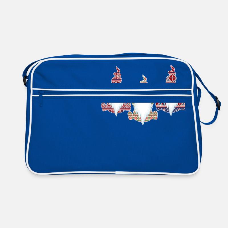 Ugly Christmas Sweater Gnome Retro Bag