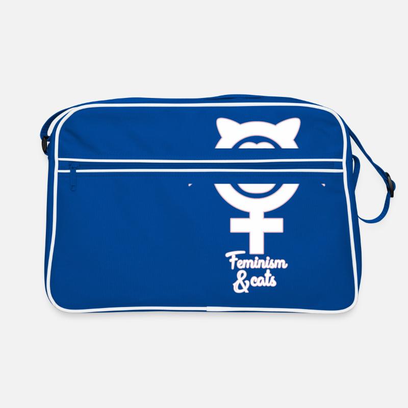 Feminismus Katzen Retro Tasche