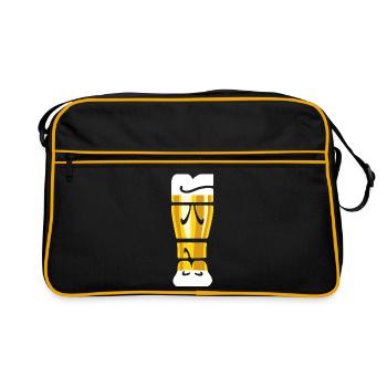 Thirst - Beer Glass - Wheat Beer - Saying - Retro Bag - black/gold - Front