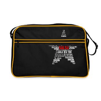 Salsa Star Shirt white - Mambo New York - Retro Bag - black/gold - Front