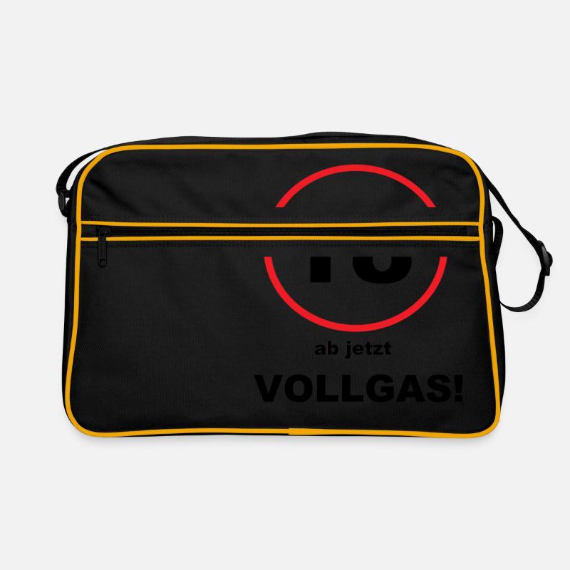 Spruch 18 Retro Tasche